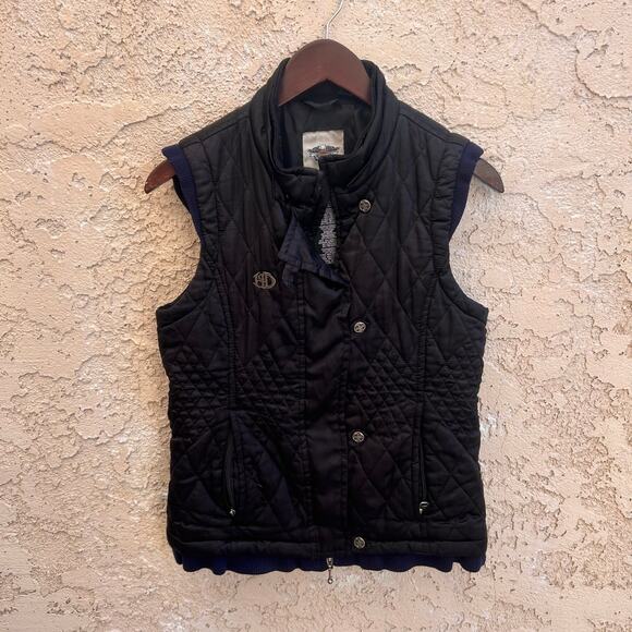 Harley-Davidson Silky Quilted Puffer Vest Size XS - Picture 1 of 5